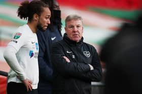 Kenny Jackett's last match in charge of Pompey was the Blues' rescheduled Papa John's Trophy final defeat against Salford in March 2021.