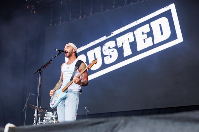 Pictured: Busted performs on Castle stage Picture:Marcin Jedrysiak