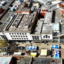 Commercial road by drone, as captured by My Portsmouth By Drone.