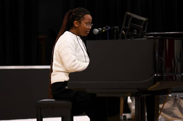 Aoki, Year 12, Portsmouth High School student performs her first original composition