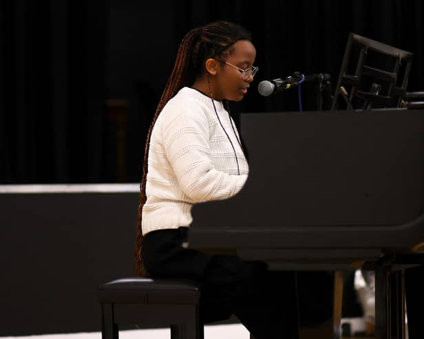 Aoki, Year 12, Portsmouth High School student performs her first original composition