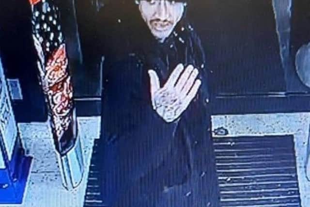 Police want to speak to this man. Pic Hants police
