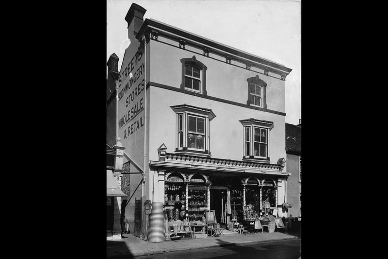 The shop Streets in East Street at Havant. Undated