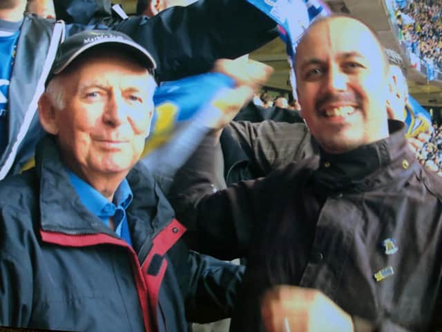 Merrick and Ian Burrell, at Wembley in 2008