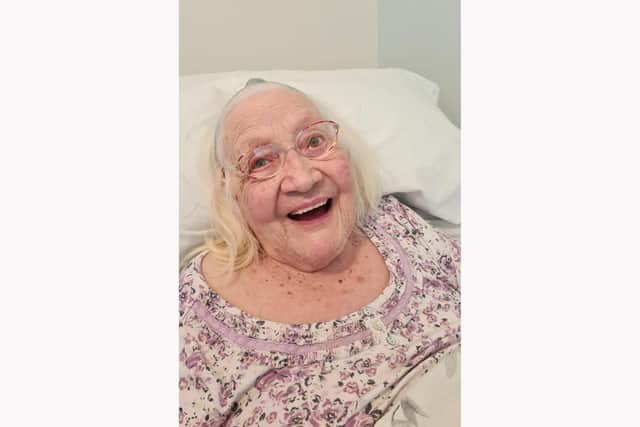 Residents of St Ronans Nursing and Residential Home in Southsea have all received their vaccines. 

Pictured is: Hannelore Samways.

Picture: St Ronans