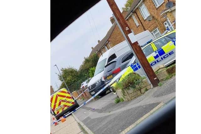 Police in in Cinderford Close, Paulsgrove.