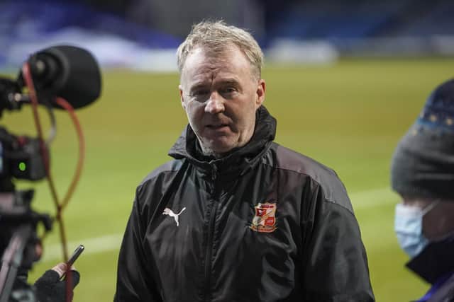 Swindon Town manager John Sheridan