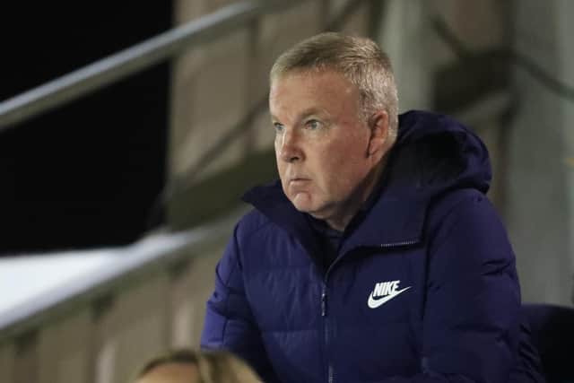 Kenny Jackett watches Pompey reserves against the Hawks in the Hampshire Senior Cup earlier this season. Picture: Dave Haines