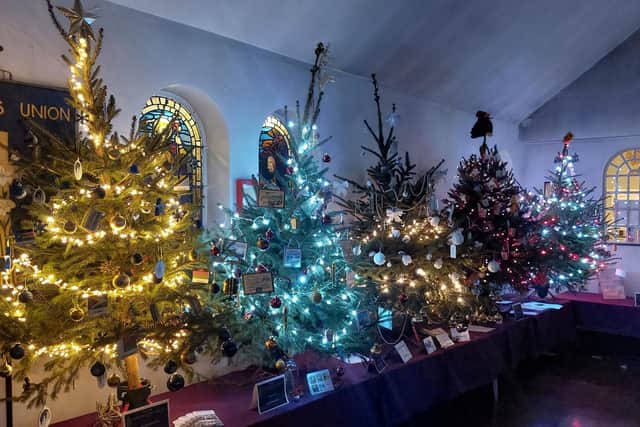 The Christmas tree festival at St Faith's, Lee-on-the-Solent