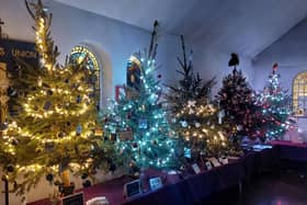 The Christmas tree festival at St Faith's, Lee-on-the-Solent