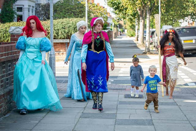 Jaysie Braithwaite owns Memory Makers. Pictured Leigh Coombs, Sisters, Chloe Rice and Kara Hancock and Jaysie Braithwaite with Tiana, two, and Oscar, two.
Picture: Habibur Rahman