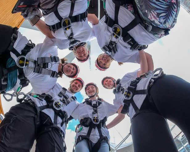 Over 30 Southern Health NHS employees abseiled 100 metres down Portsmouth’s iconic Spinnaker Tower.