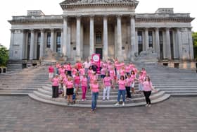 Spinnaker Chorus rehearse on the steps of Portsmouth Guildhall on 21st July 2021Picture: Habibur Rahman