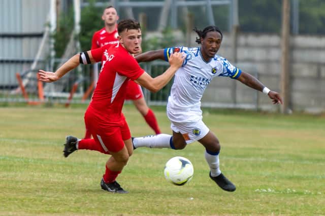 Horndean drew 0-0 in a pre-season friendly with Hawks. Picture: Mike Cooter