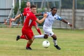 Horndean drew 0-0 in a pre-season friendly with Hawks. Picture: Mike Cooter