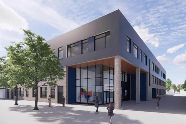 Artist's impression of the new-look school
