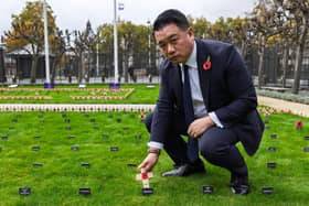 Alan Mak MP in Parliament's Garden of Remembrance