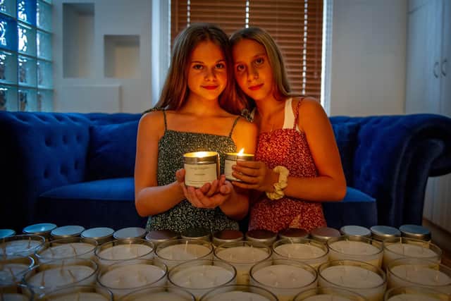 Savannah Paterson and Anastazia Odor with their products.
Picture: Habibur Rahman