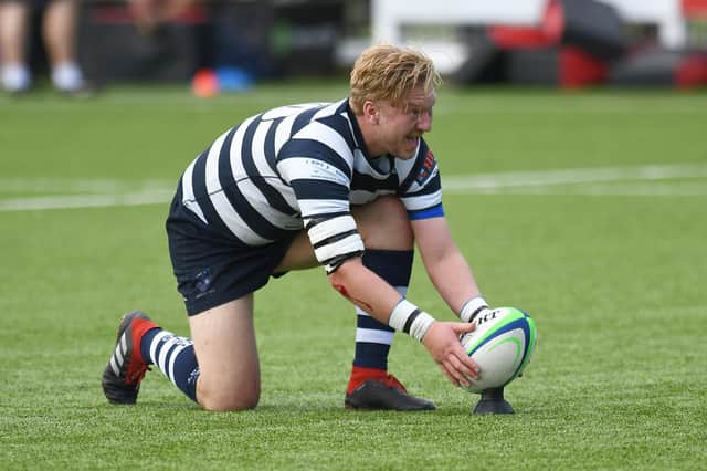 Jacob Knight kicked the conversion which gave Havant a 17-15 win at Brighton in their second London & SE Premier game of 2021/22. Picture: Neil Marshall