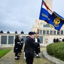 Pictured is: The flag is unfurled.

Picture: Keith Woodland (121121-65)