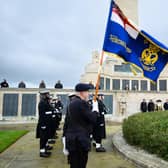 Pictured is: The flag is unfurled.

Picture: Keith Woodland (121121-65)