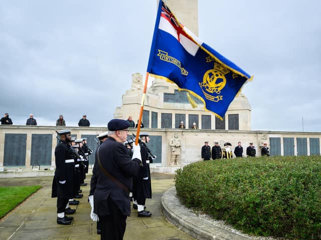Pictured is: The flag is unfurled.

Picture: Keith Woodland (121121-65)