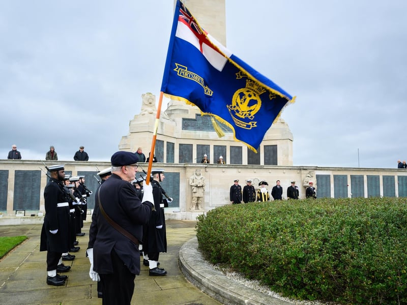 Pictured is: The flag is unfurled.Picture: Keith Woodland (121121-65)
