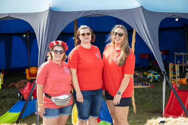 Victorious Festival gets under way this Friday as revellers begin to enter the site.Pictured - Connors Toy Library are on site to entertain the children with toys and activitiesPhotos by Alex Shute