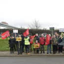 A protest against Southern Water took place on Thursday, November 24, outside the firm's Budds Farm Water Treatment plant in Southmoor Lane, Havant.

Picture: Sarah Standing (241122-6926)