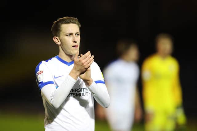 Adam May is flourishing at Cambridge United as he rebuilds his career. Picture: Joe Pepler