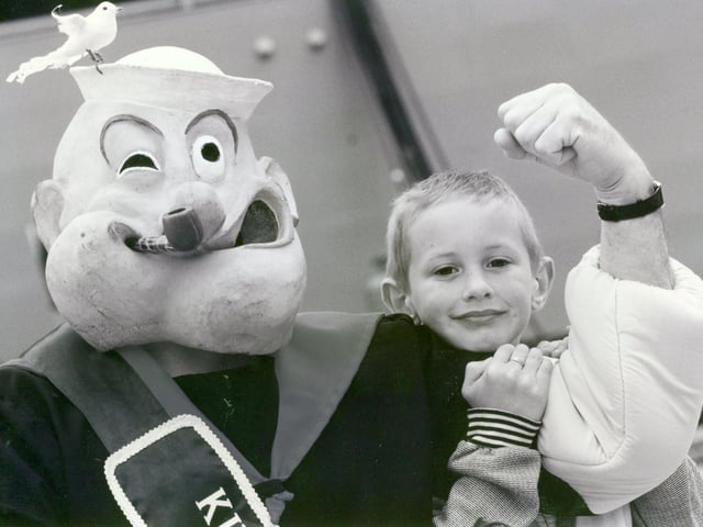 "Popeye the sailor man" at Portsmouth Navy Days in 1994.Picture: (4409-7)