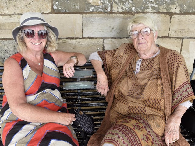 Pictured is: (l-r) Moyra Hedderly and Barbara Holder from Old Portsmouth.
Picture: Sarah Standing (050923-8163)
