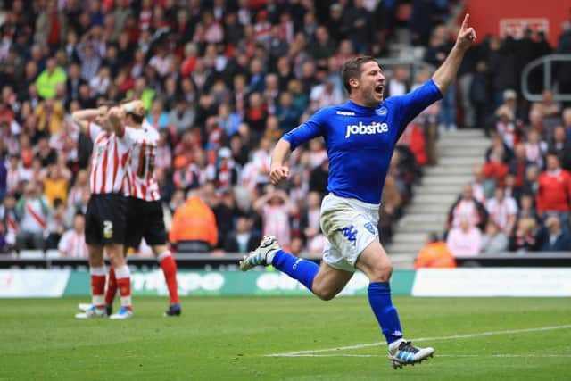 David Norris' dramatic equaliser at St Mary's in April 2012 entered Pompey folklore. He's still playing 11 years later - at the age of 42. Picture: Michael Steele/Getty Images