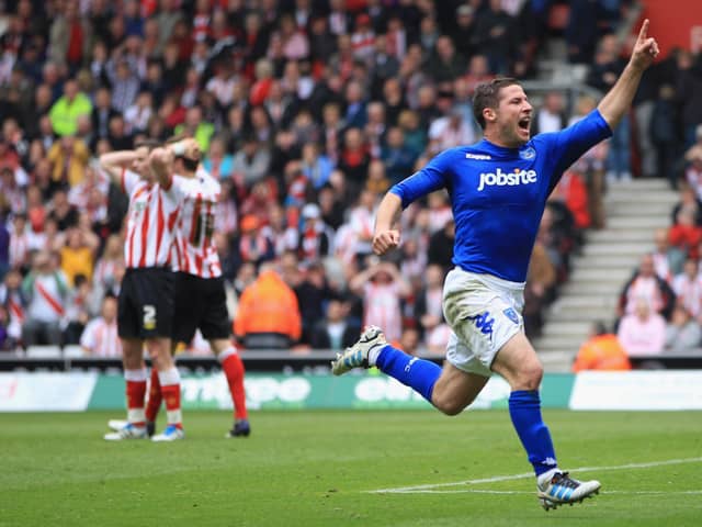 David Norris' dramatic equaliser at St Mary's in April 2012 entered Pompey folklore. He's still playing 11 years later - at the age of 42. Picture: Michael Steele/Getty Images