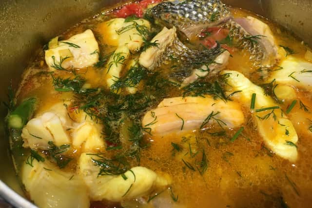 A light fish stew by Lawrence Murphy.