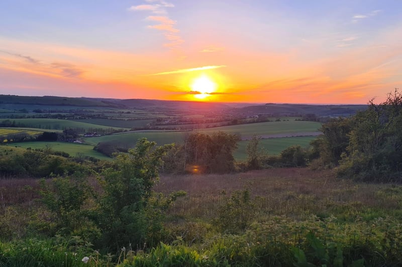 Some glorious views can be taken at Butser Hill. The image was taken during a sunset trail run taken by Alex Yorke