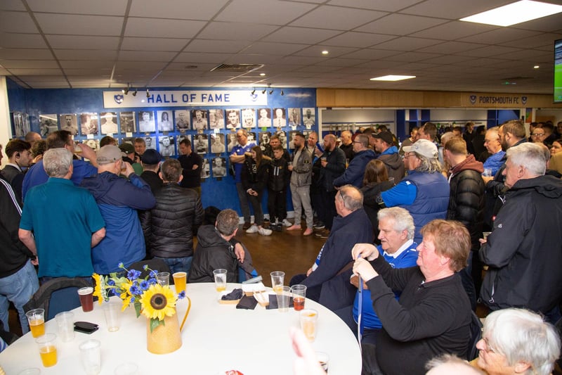 It was a packed event in the Victory Lounge ahead of kick-off.