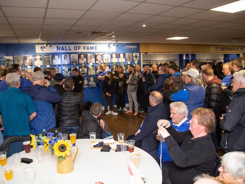 It was a packed event in the Victory Lounge ahead of kick-off.