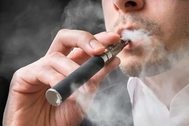 Stock image of vaping.