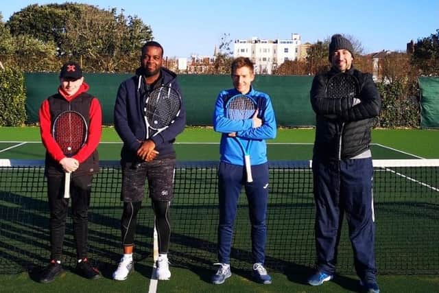 Active men (from left): Nick Dempsey, Don Iro, Matt Grigg and Jon Plaw