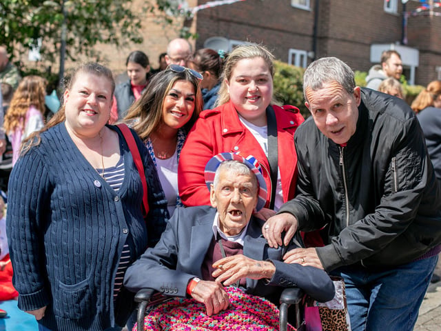 The Hatherley family at Aylward Street, Portsmouth