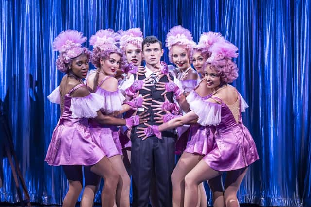 Charlie Stemp (centre) as Bobby Child & members of the company in Crazy for You at Chichester Festival Theatre
