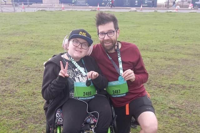 Dan White, Fareham, has created a series of three books for Pearson about children with disabilities.
Emily White and Dan White