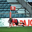 Driffield go over for a try during their victory over Havant