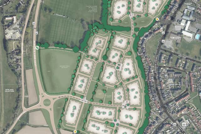 The plan for Newgate Lane which has been turned down by the planning inspector