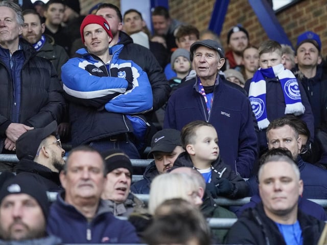 Pompey fans backed their team as they gave it everything against promotion-chasing Burnley at Fratton Park on Saturday.