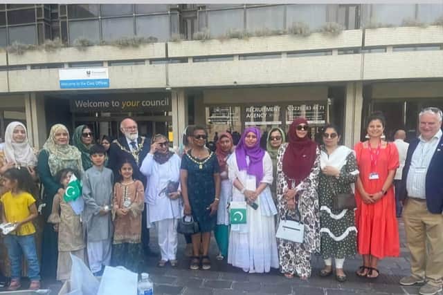 The raising of the Pakistani flag marks the inclusivity of all communities within Portsmouth