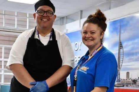 Chef Jim Richardson and Kat Millmore-Davies