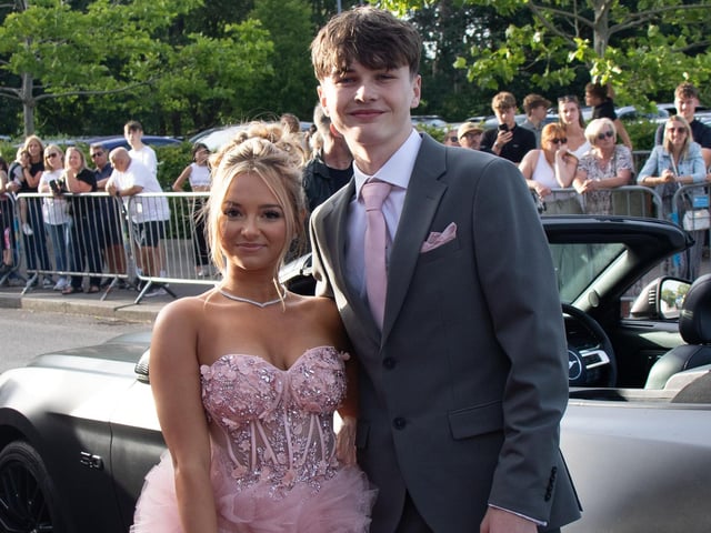 Pupils arriving at the Prom
