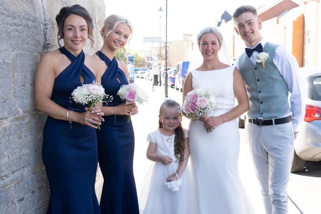Kelly and Paul Smith tied the knot at the Square Tower on June 2.